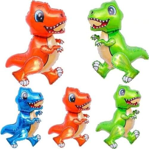 1pc 4D animalvDinosaur helium Foil Balloons Birthday Party Decorations Kids adult Baby shower Jungle Dinosaur Party Ballon toy