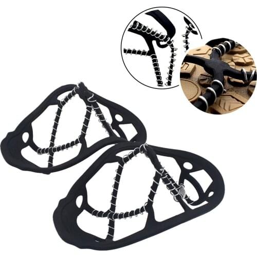 2 Pcs Non-slip Shoe Covers Snow Crampons Non-slip Shoe Covers Cleat Nails For Hiking Shoes Boots Sports Shoes
