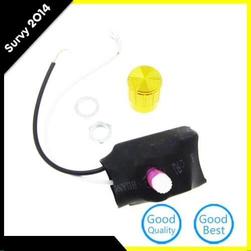 2 Way 1A Blue Gold Tone Table Lamp Full Range Dimmer Rotary Switch diy electronics