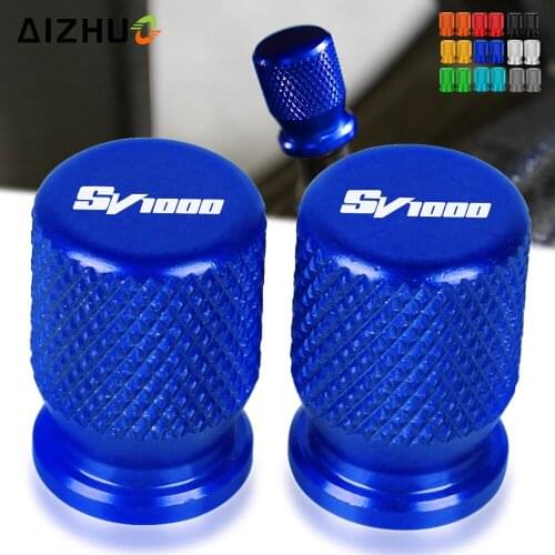 SV 1000 Logo Motorcycle Accessories Vehicle Wheel Tire Valve Stem Air Caps Cover CNC Aluminum FOR SUZUKI SV1000 S 2003-2007 2006