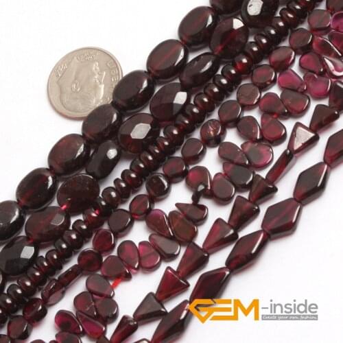Freeform Shape Garnet Beads Natural Stone Beads DIY Loose Beads For Jewelry Making Beads Strand 14" Wholesale ! Free Shipping