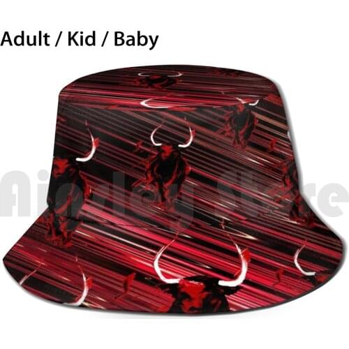 Wild Sun Hat Abstract Blood Animals Nature Bullfight Silhouette Spain Tattoo Wild Rain Sketch Horn
