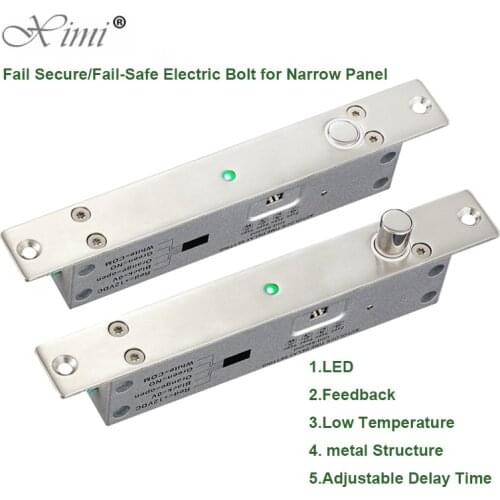 Electric Drop Bolt Mortise Door Lock Fail Safe Fail Secure With Feedback For Wooden/Glass/Security/Office Door Lock System