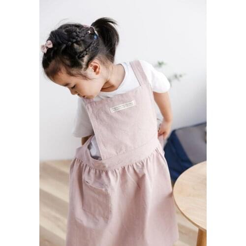 Parents-Kids Cotton Kitchen Garden Draw Work Clothe Apron
