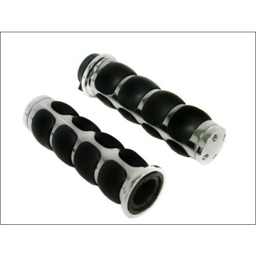 Chrome 1" Handle bar Hand Grip For Yamaha Road Royal V-Star 650 950 1100 1300