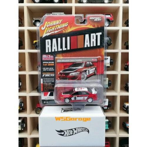 Johnny Lightning 1/64 Mitsubishi Lancer Evo Diecast Collection of Die-casting Simulation Alloy Model Children Toys