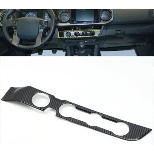Car 4 Holes Air Condition Button Cover Trim Console Panel Decoration Fit For Toyota Tacoma 2020 2019 2018 2017 2016