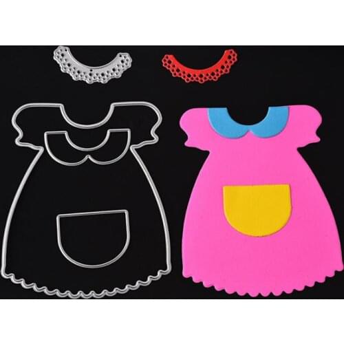 Girl Dress Metal Cutting Dies Stencil for DIY Scrapbooking Album Embossing Paper Cards Deco Crafts Die Cuts