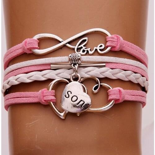 Multilayer Family Bracelet Bangle For Women Girl DAD MOM SON GRANDPA GRANDMA SISTER Handmade Braided Bracelets Birthday Gift