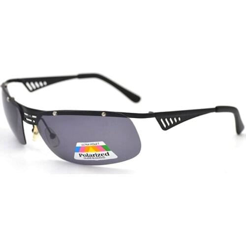 Fashion Polarized Sunglasses Men Sport Shades Sun Glasses Women Goggles Sun Eyeglasses Square Semi Rim Frame Spectacles UV400 L3