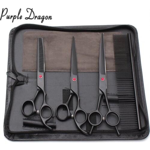 Animal Shears 7" Z3102 U4Pcs Japan Purple Dragon Grooming-for-dog Thinning Shears Cutting Scissors Thinning Shears Pets Scissors