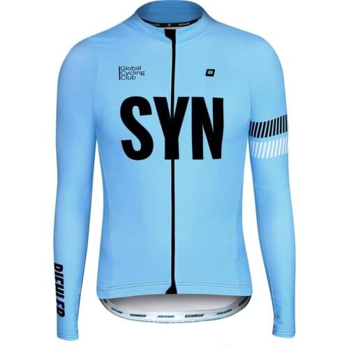SYN cycling clothing long sleeves jersey spring and autumn men maillot ciclismo pro team mtb bike apparel bicycle roadbike wear