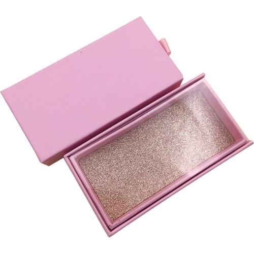 Wholesale Baby Pink Eyelash Packaging Box Lash Boxes Packaging Custom Caux Cils 3D Mink Eyelashes Package Storage Case Vendors