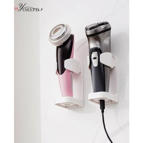 OYOREFD Wall Mounted Electric Razor Holder Multi-function Bathroom Electric Razor Stand Creative Shaving Rasor Holder