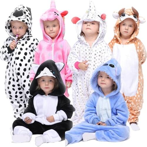 Kids Kigurumi Pajamas Children Kigurumi Party Cosplay Costume Rabbit Onesies Girls Unicorn Sleepwear For 4 6 8 10 12 year