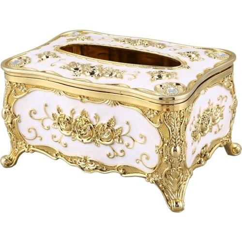 Luxury European Plastic Tissue Box Ktv Handkerchief Toilet Paper Holder