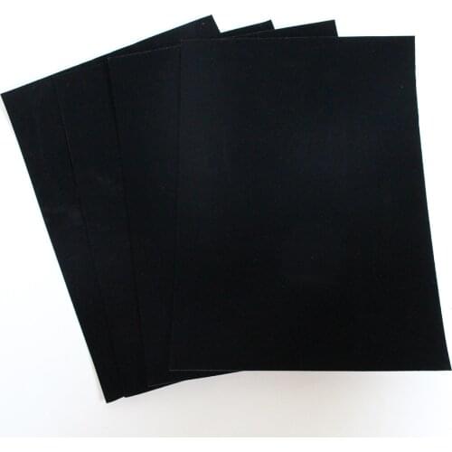 10pcs Jewelry Box Adhesive Velvet Sheets For Ring Watch Necklace Bracelet Bangle Pendant Black Water Resistant Protector Pads
