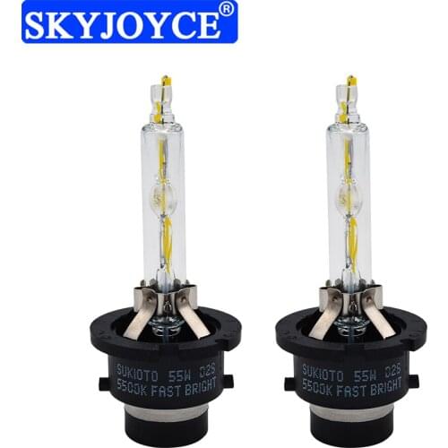 SKYJOYCE Original D2S D4S HID Replacement Bulb Super Bright 5500K D2S D4S 55W HID Bulb For D2S D4S Car Headlight Ballast HID Kit