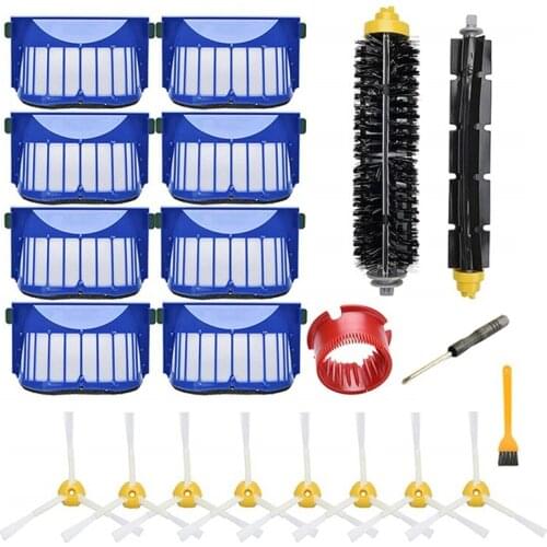Replacement Accessory Kit For Irobot Roomba 600 Series 690 680 660 650 (Not For 645 655) & 500 Series 595 585 564, Filter, Brush