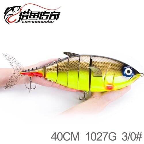 40cm 1kg Wobbler Artificial Tackle enormous bait professional sea fishing Large swimbait Multi Jointed huge fishing lures shake