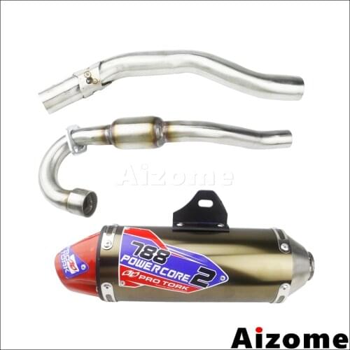 Motocross CRF150 CRF230 Complete Exhaust Muffler Pipes Dirt Bike Exhaust Pipe Full System For Honda CRF150F CRF230F 2003-2016