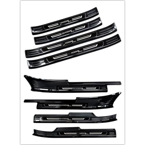 For Skoda Kodiaq GT 2019 High-quality stainless steel Threshold bar Welcome pedal Anti-scratch Car styling