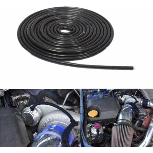 4mm Vacuum Tube Hose Black Rubber Silicon Tubing High Temperature Resistant 5m Auto Vehicles Cooling System Hoses