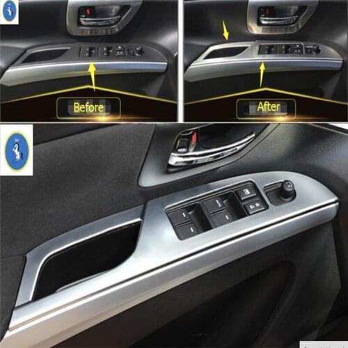 Yimaautotrims Auto Accessory Inner Door Armrest Window Glass Lift Button Panel Cover Trim Fit For Suzuki Sx4 s-cross 2014 - 2020