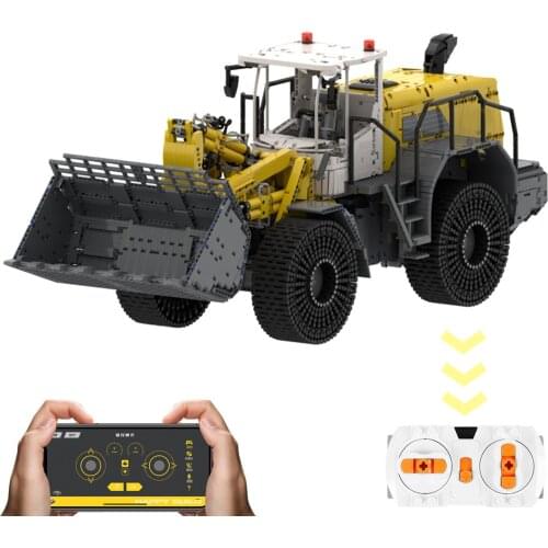 Authorized MOC-49777 12135Pcs Pneumatic Bulldozer Huge Wheel RC Loader Model Kits Building Blocks Toy - Dynamic Version