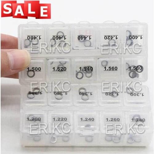 Free Shipping! B14 1.20mm-1.38mm Diesel Injector Nozzle Adjusting Shims B14 1.40-1.58mm for Bosch Injectors