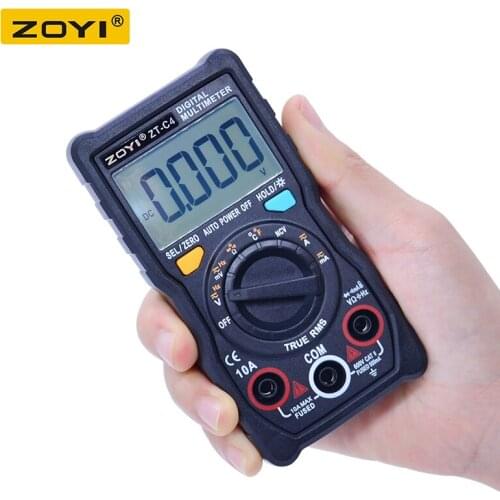 ZOYI Auto Range Digital Multimeter NCV MultimetroTester 4000 Counts AC/DC Ammeter Voltmeter Ohm With Flashlight Backlight