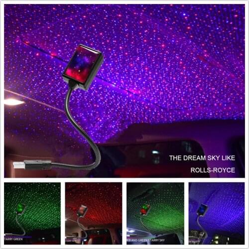 Disco Star Light Projector Party Lights USB LED Light Interior Lighting LED Interior Car Lights Starry Sky Galaxy Night Lights