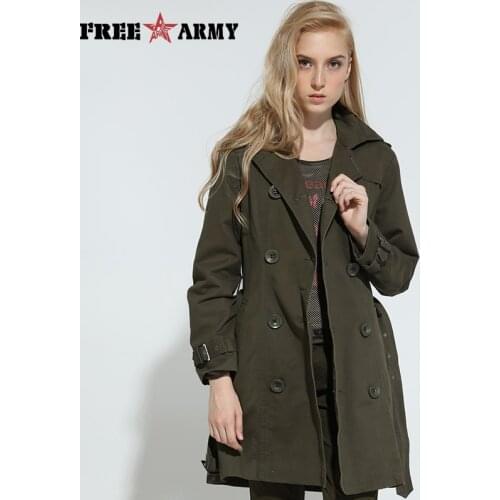 Женские осенние плащи Free Army China At AliExpress