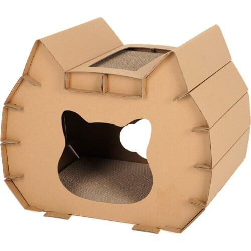 Cat litter corrugated paper cat head style cat scratcher cat claw sharpener cat house cat house cat claw sharpener toy