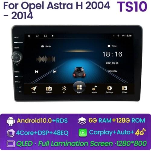 MLOVELIN QLED Screen Suitable for Suitable for OPel astra H 2004-2014 car multimedia player gps navigation radio 2din Android 10