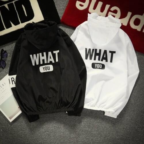 Mens ultra-thin breathable sun protection clothing trend student youth quick-drying skin clothing couple wear jacket tops