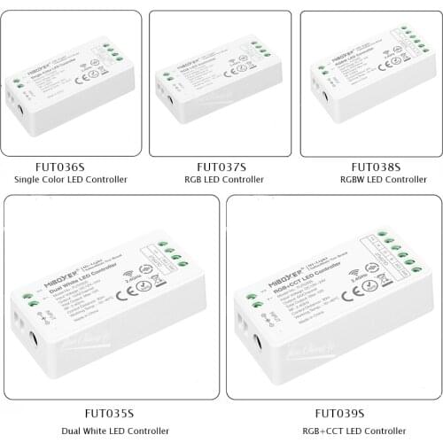 New Miboxer 2.4GHz LED Strip Light Controller DC12V 24V Max 12A Single Color /CT /RGB /RGBW /RGB CCT FUT035S Lamp Tape Dimmer