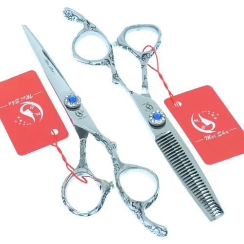 Meisha 6 inch Hair Scissors Japanese Steel Barber Hair Cutting Scissors Professional Salon Hairdressing Thinning Shears A0113A