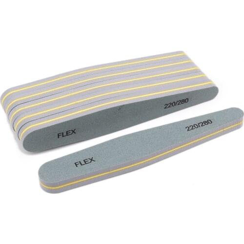 10pcs/lot Green Sponge Nail File Sanding Polishing Blocks 220/280 UV Gel Nail Polisher Files Finger Care Manicure Tools