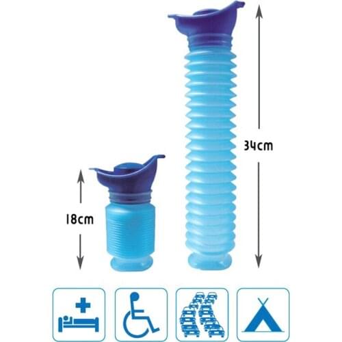 750ml Unisex Portable Mini Toilet Urinal Bucket Reusable Hygienic Flexible Travel Camping Car Portable Baby Urine Toilet Pee Bot