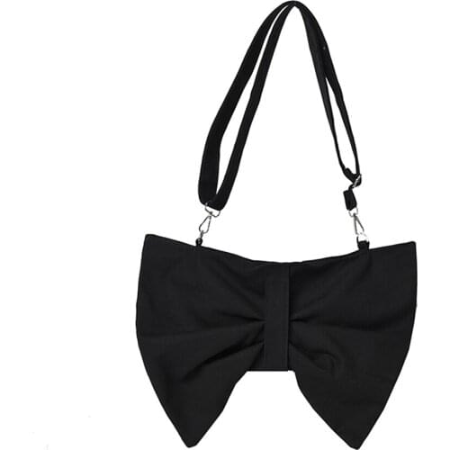 2021 Luxury Evening Large Capacity Solid Color Shoulder Crossbody Bags Fashion Canvas Designer Bowknot Messenger Handbag