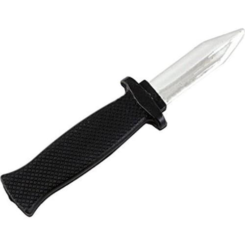 Funny Trick Joke Toy Plastic Fake Spring Retractable Knife Fools Friends For Children Teens