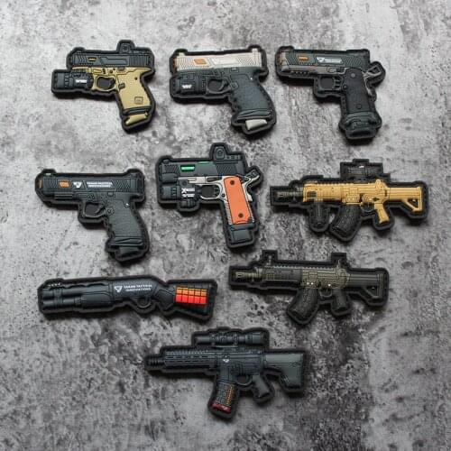 Version of the weapon magic sticker PVC silicone seal tactical bag sticker TTI mini epaulette