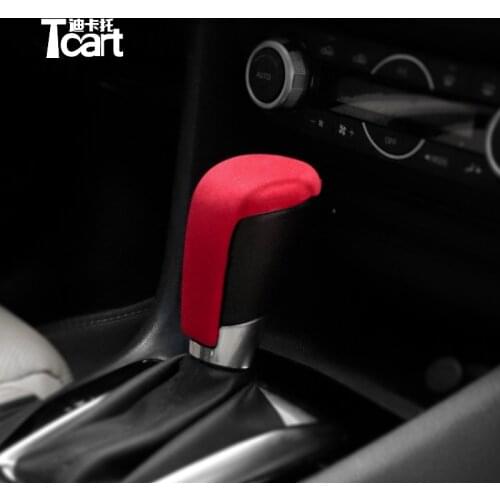 Alcantara Suede Car Auto Accessories For mazda 3 6 cx3 cx5 cx-3 cx-5 cx9 Wrapping ABS Gear Shifter Cover Protector Trims Decor