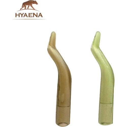 20pcs 2cm Transparent Carp Fishing Hooks Sleeves Thermal Plastic Rubber Carp Rigs Hook Sleeve Carp Fishing Accessories