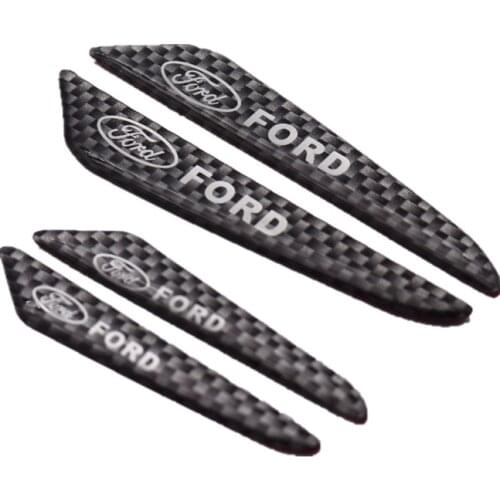 4PCS Car styling Carbon fiber tape Door Side Edge Protective Sticker For Ford Fiesta EcoSport ESCORT focus 1 focus 3 focus 2