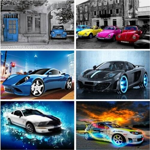 5D DIY Diamond Painting Wall Poster Car Cross Stitch Kits Embroidery Handmade Full Mosaic Gift Living Room Home Decoration