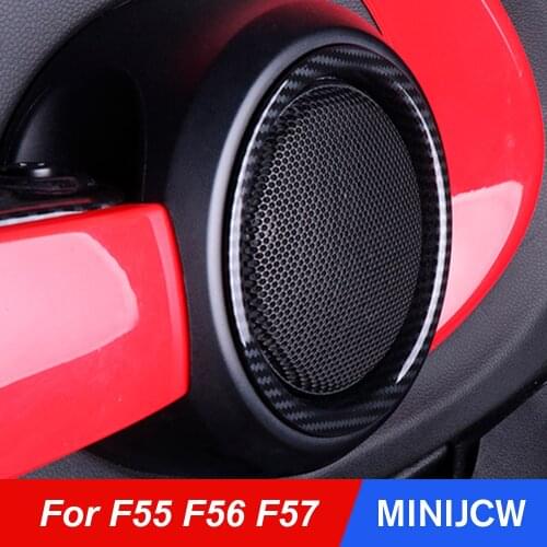 Car Door Speaker Audio Ring Cover Case Housing Shell Sticker For Mini Cooper One S JCW Hatchback F55 F56 F57 Car Accessories
