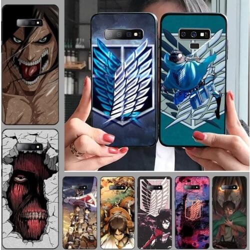 Attack on titan Phone Case For Samsung Galaxy S5 S6 S7 S8 S9 S10 S10e S20 edge plus lite