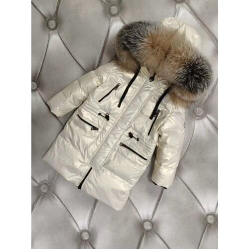 Child down suit girl 95cm-145cm 2020 winter down jacket childrens clothing girl down jackets child long thicken outerwear boy l